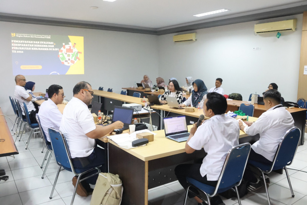 DJPI Laksanakan Pemantauan dan Evaluasi Perjanjian Kerjasama/Kesepakatan Bersama Semester I TA 2026