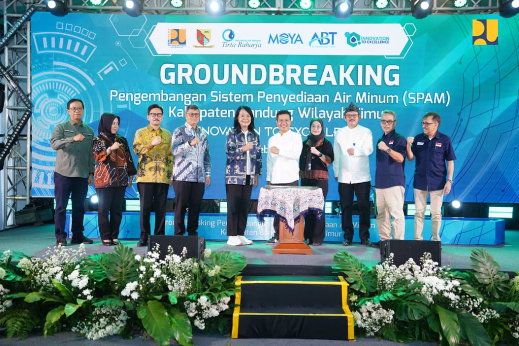 Wamen Diana Hadiri Groundbreaking Pengembangan SPAM Bandung Timur/Kertasari